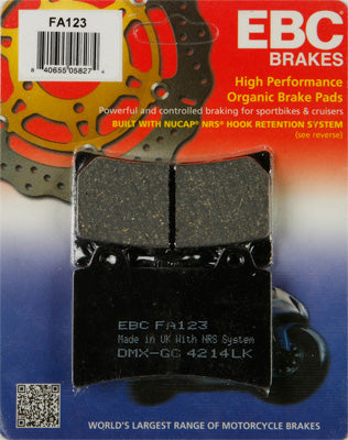 EBC BRAKE PADS PART# FA123 NEW