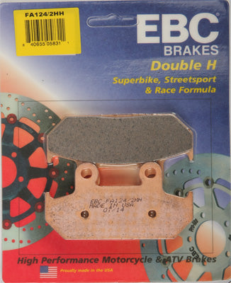 EBC BRAKE PADS PART# FA124/2HH NEW