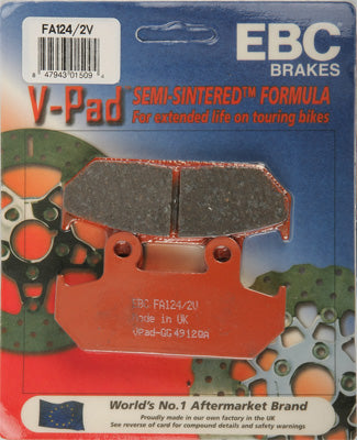 EBC BRAKE PADS V-SERIES PART# FA124/2V NEW