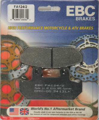 EBC BRAKE PADS PART# FA124/2 NEW