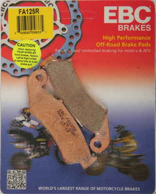 EBC BRAKE PADS PART# FA125R NEW