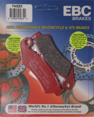 EBC BRAKE PADS PART# FA125X NEW