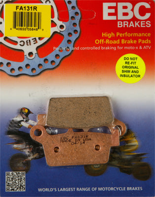 EBC BRAKE PADS PART# FA131R NEW