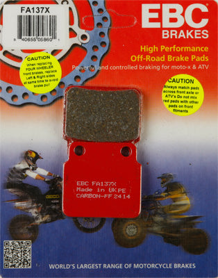 EBC BRAKE PADS PART# FA137X NEW