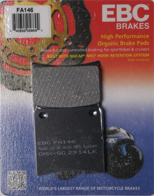 EBC Brakes BRAKE PADS PART NUMBER FA145HH