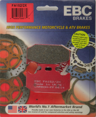 EBC Brakes BRAKE PADS PART NUMBER FA152/2R