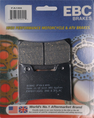 EBC BRAKE PADS PART# FA160 NEW