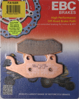 EBC BRAKE PADS PART# FA165R NEW