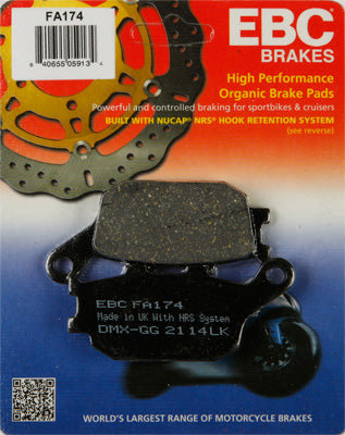 EBC BRAKE PADS PART# FA174 NEW