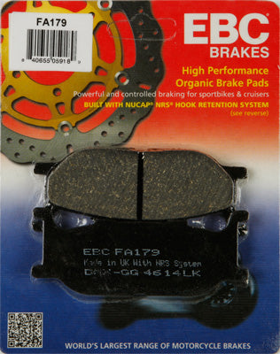 EBC BRAKE PADS PART# FA179 NEW