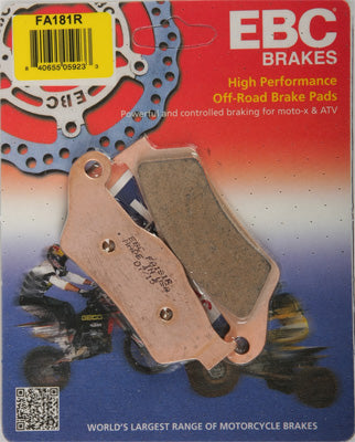 EBC BRAKE PADS PART# FA181R NEW