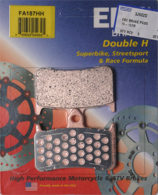 EBC BRAKE PADS PART# FA187HH NEW