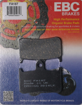 EBC BRAKE PADS PART# FA187 NEW