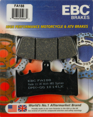 EBC BRAKE PADS PART# FA188 NEW