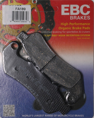 EBC BRAKE PADS PART# FA189 NEW