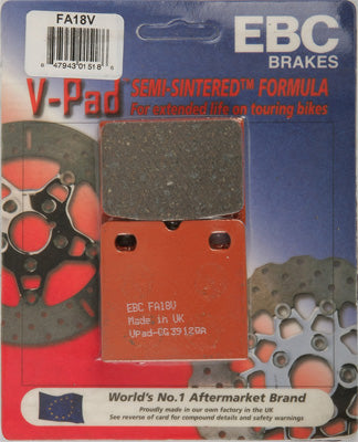 EBC BRAKE PADS V-SERIES PART# FA18V NEW