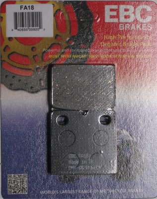 EBC BRAKE PADS PART# FA18 NEW