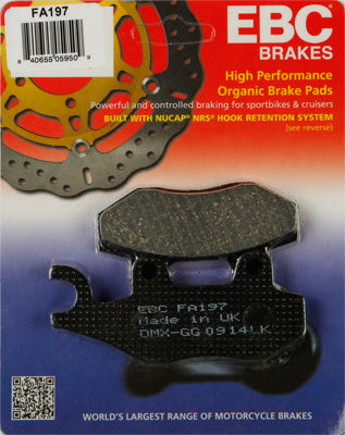 EBC BRAKE PADS PART# FA197 NEW