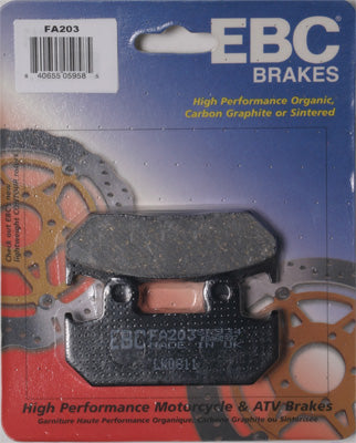 EBC BRAKE PADS PART# FA203 NEW