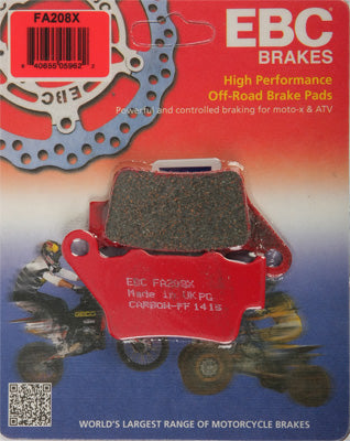 EBC BRAKE PADS PART# FA208X NEW