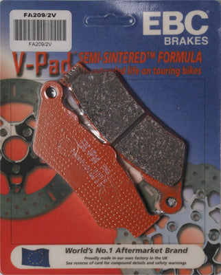 EBC Brakes BRAKE PADS PART NUMBER FA209/2HH