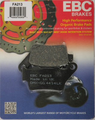 EBC BRAKE PADS PART# FA213 NEW