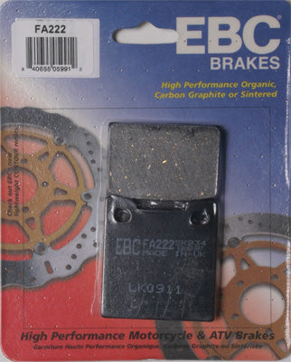 EBC BRAKE PADS PART# FA222 NEW