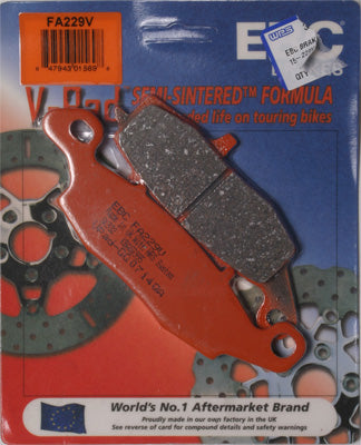 EBC Brakes BRAKE PADS PART NUMBER FA229HH
