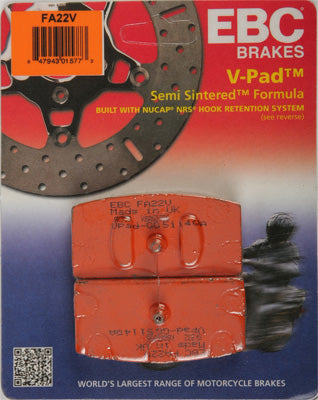 EBC BRAKE PADS V-SERIES PART# FA22V NEW