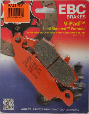 EBC BRAKE PADS V-SERIES PART# FA231/2V NEW