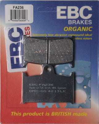EBC BRAKE PADS PART# FA236 NEW