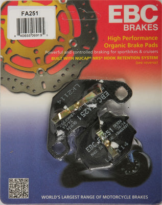 EBC Brakes BRAKE PADS V-SERIES PART NUMBER FA244V
