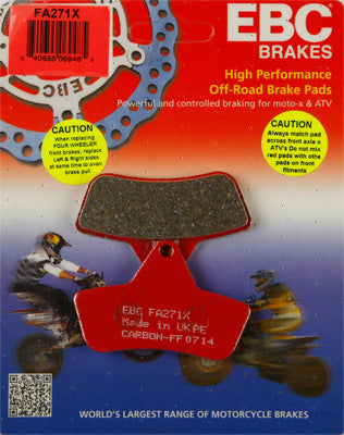 EBC BRAKE PADS PART# FA271X NEW