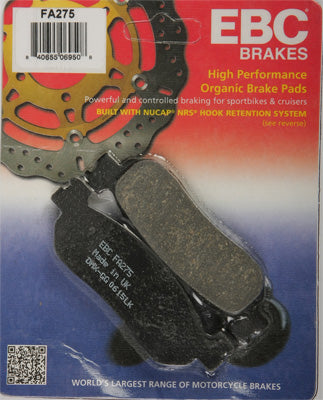 EBC BRAKE PADS PART# FA275 NEW