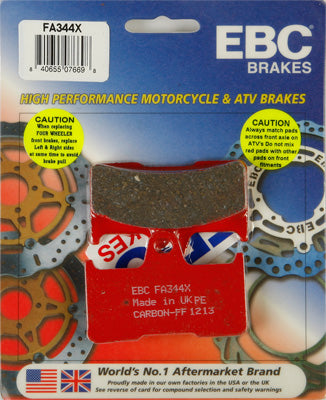 EBC BRAKE PADS PART# FA344X NEW