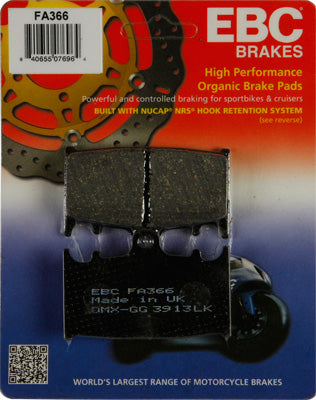 EBC BRAKE PADS PART# FA366 NEW