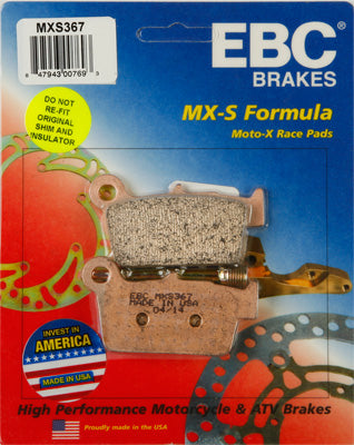 EBC BRAKE PADS PART# MXS367 NEW