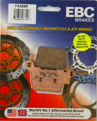 EBC Brakes BRAKE PADS PART NUMBER FA367X