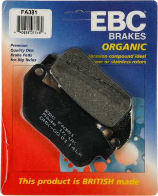 EBC BRAKE PADS PART# FA381 NEW