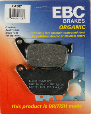 EBC BRAKE PADS PART# FA387 NEW