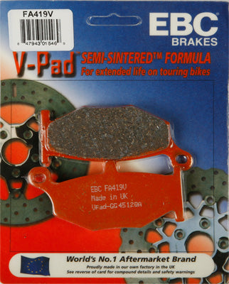 EBC Brakes EBC DOUBLE H SINTERED PADS # FA419HH NEW