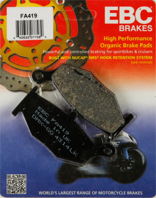 EBC BRAKE PADS PART# FA419 NEW