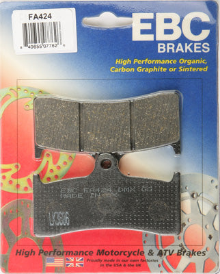 EBC BRAKE PADS PART# FA424 NEW