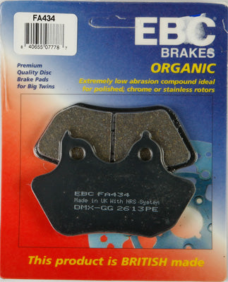 EBC BRAKE PADS PART# FA434 NEW