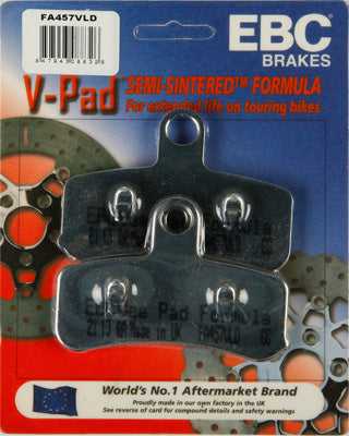 EBC BRAKE PADS V-SERIES CHROME PART# FA457VLD NEW