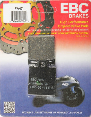 EBC BRAKE PADS PART# FA47 NEW