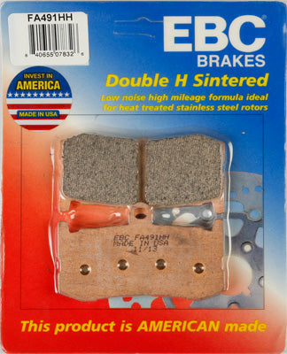 EBC BRAKE PADS PART# FA491HH NEW