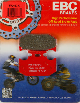 EBC Brakes BRAKE PADS PART NUMBER FA496HH