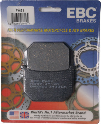 EBC BRAKE PADS PART# FA51 NEW