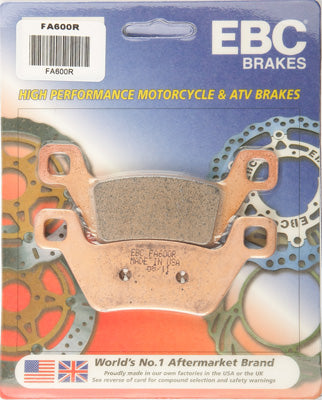 EBC EBC BRAKE PADS PART# FA600R NEW